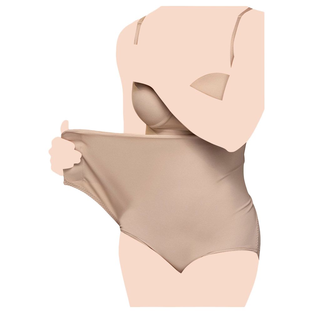 Mums & Bumps - High Waisted Postpartum Panty - Beige