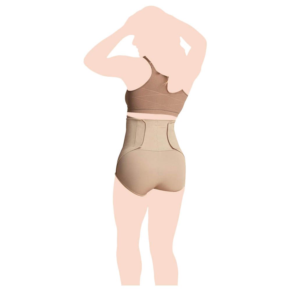 Mums & Bumps - High Waisted Postpartum Panty - Beige