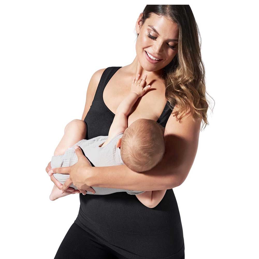 Mums & Bumps - Postpartum Nursing Support Tanktop - Black