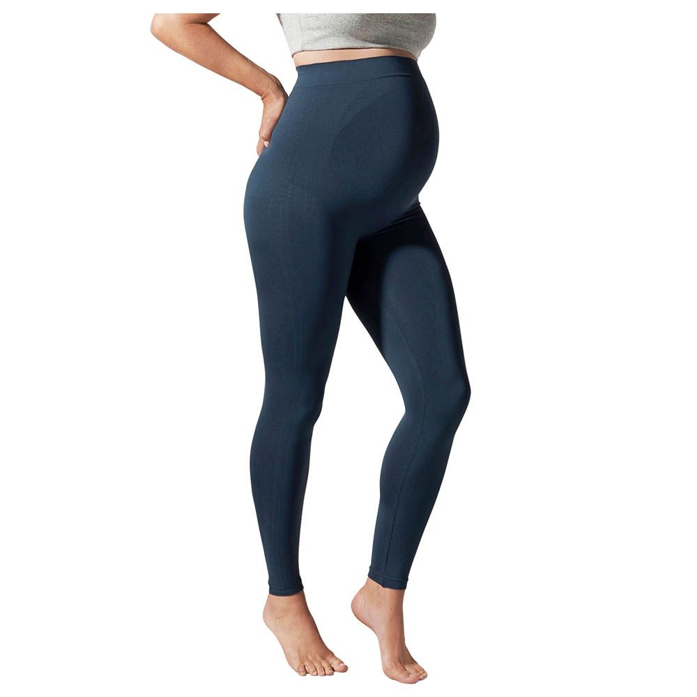 Mums & Bumps - Blanqi Belly Support Leggings - Storm Blue