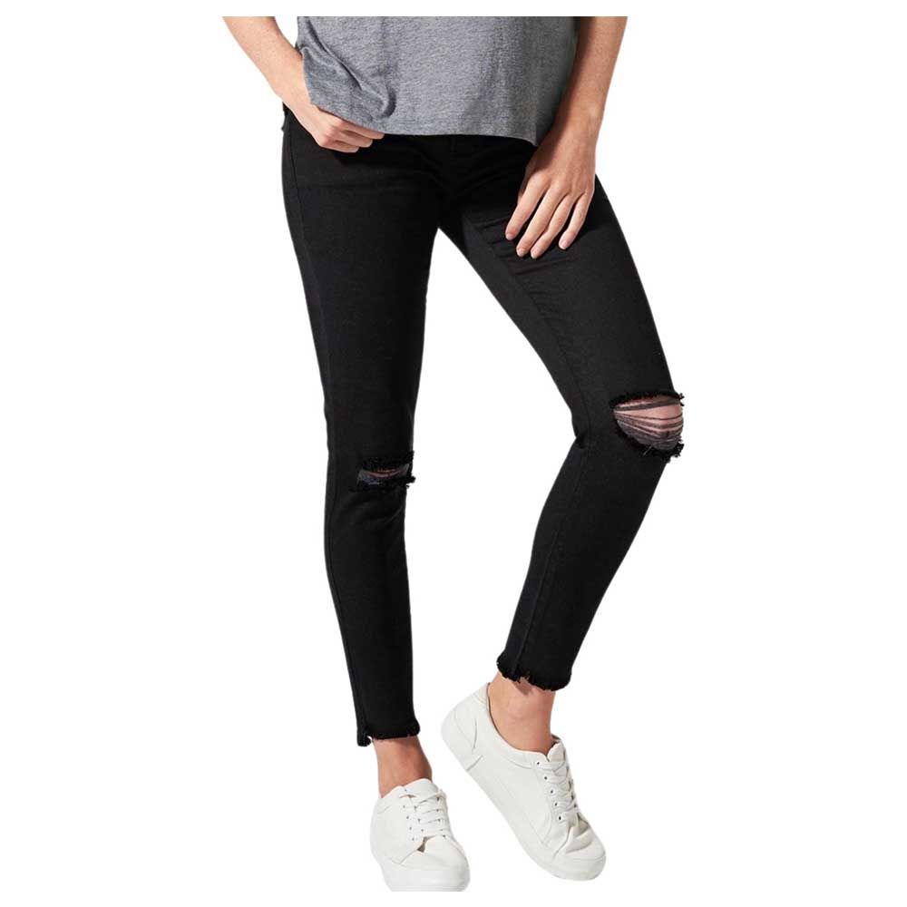 Mums & Bumps - Belly Support Skinny Jeans - Black Wash