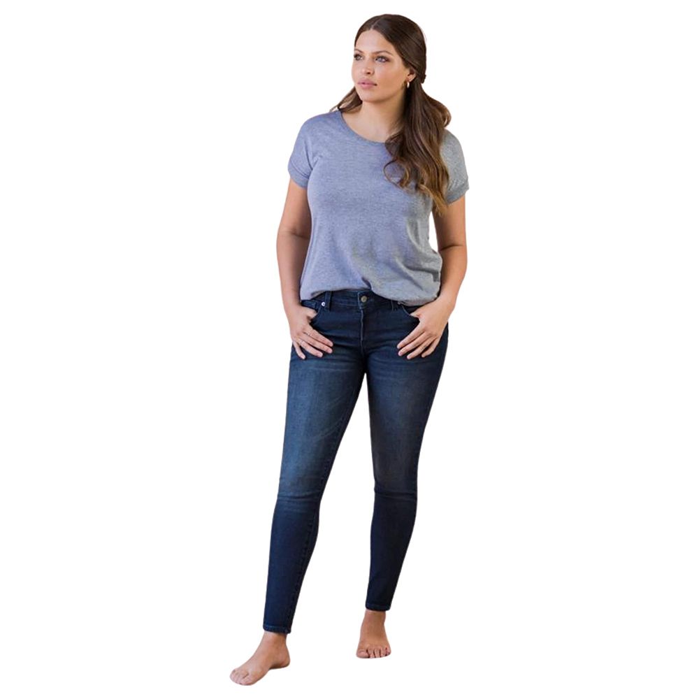 Mums & Bumps - Blanqi Postpartum Support Skinny Jeans - Smoke Wash