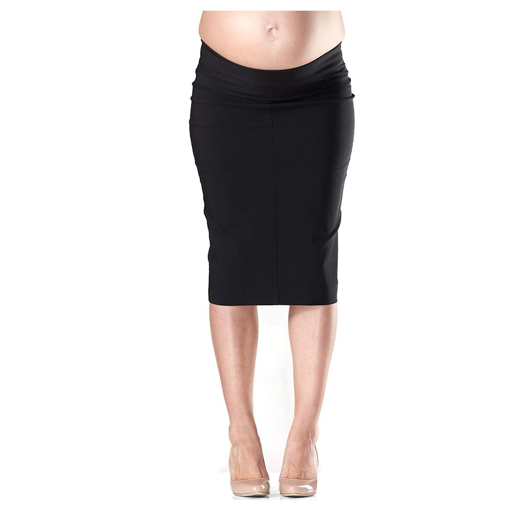 Mums & Bumps - Soon Flora Fold Pencil Maternity Skirt