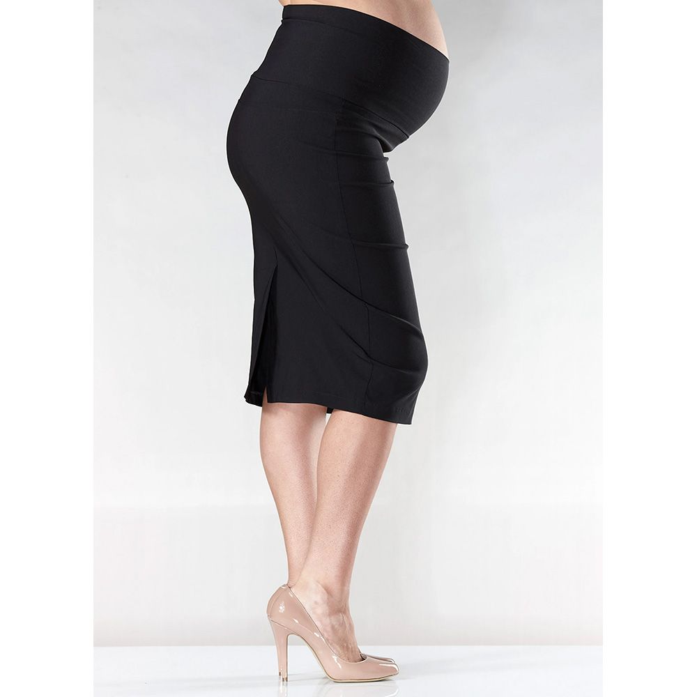 Mums & Bumps - Soon Flora Fold Pencil Maternity Skirt