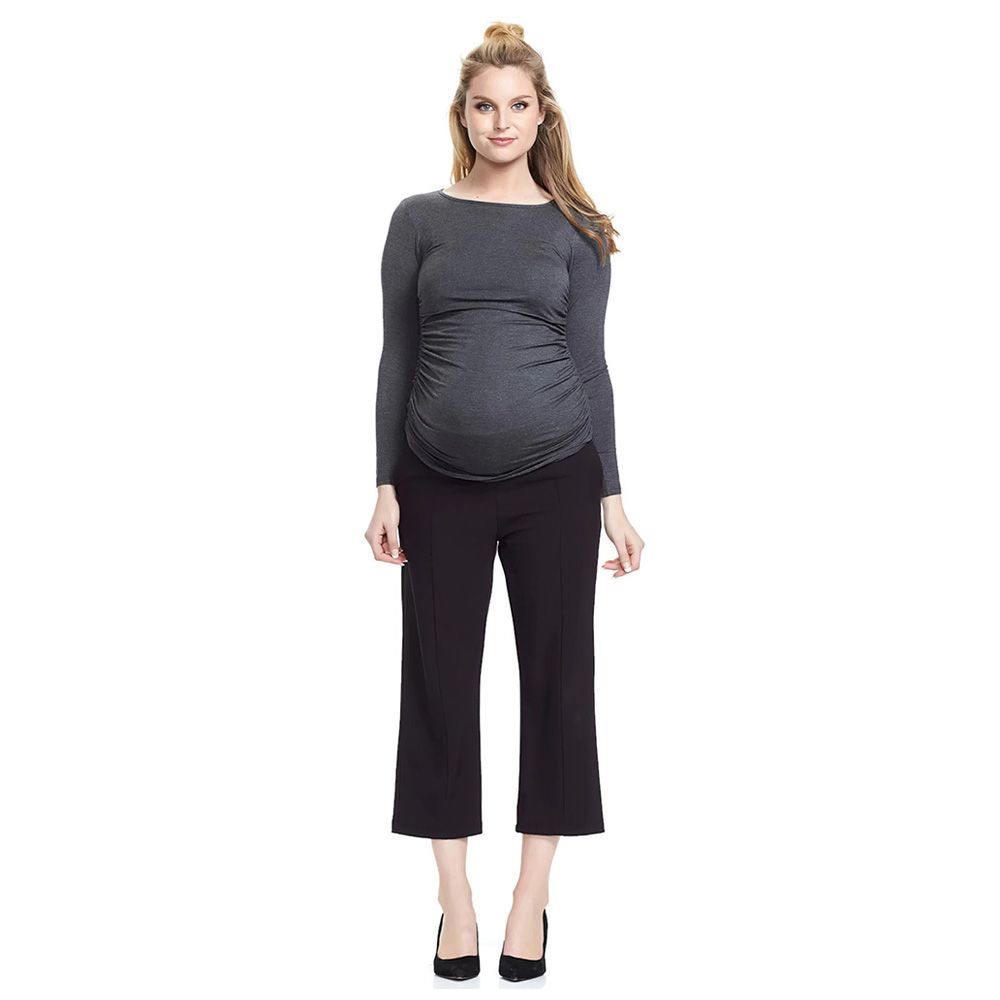 Mums & Bumps - Soon Honor Maternity & Nursing Top - Grey