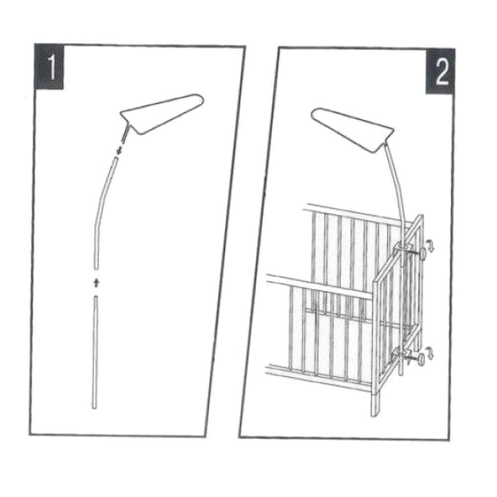 Monnet Baby - Crib Canopy Holder Only