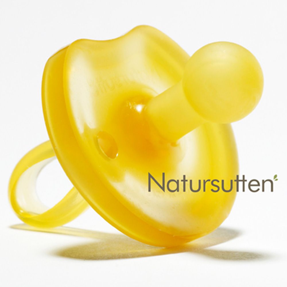 Natural Rubber Round Pacifier - Butterfly Shape