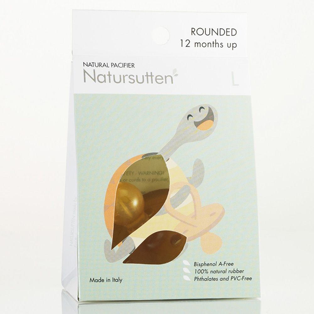 Natursutten - Natural Round Rubber Pacifier - Original Shape