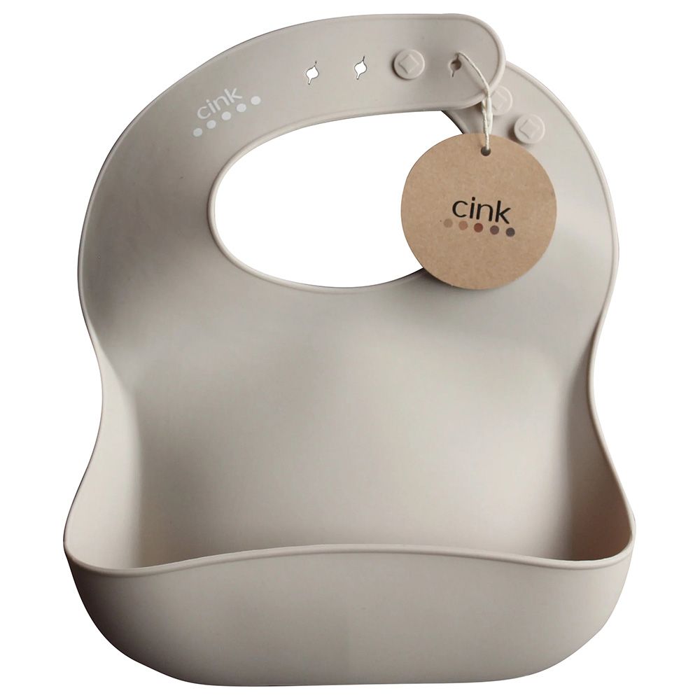 Cink - Soft Silicone Bib - Fog