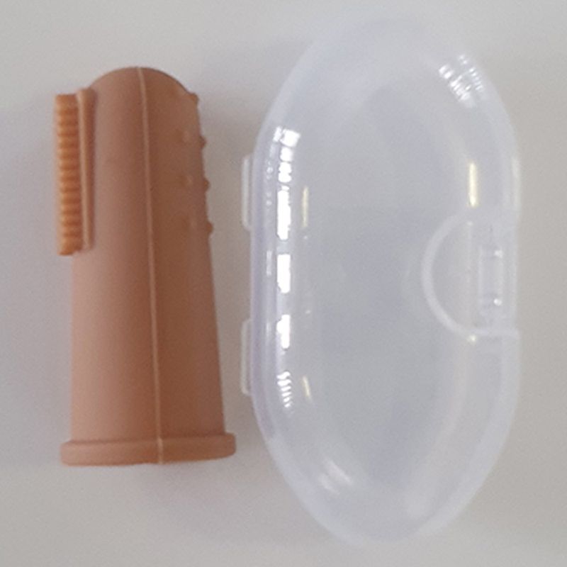 Dove and Dovelet - Silicone Finger Toothbrush - Clay