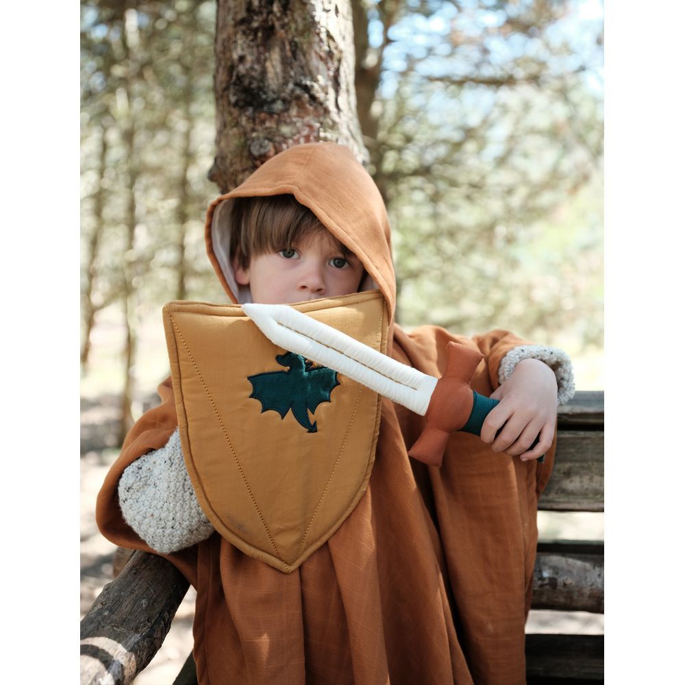 Fabelab - Organic Cotton Shield & Sword Costume - Beige