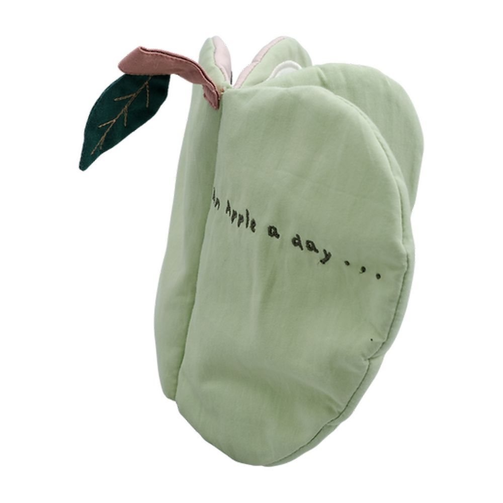 Fabelab - Organic Cotton Soft Baby Book - Green Apple