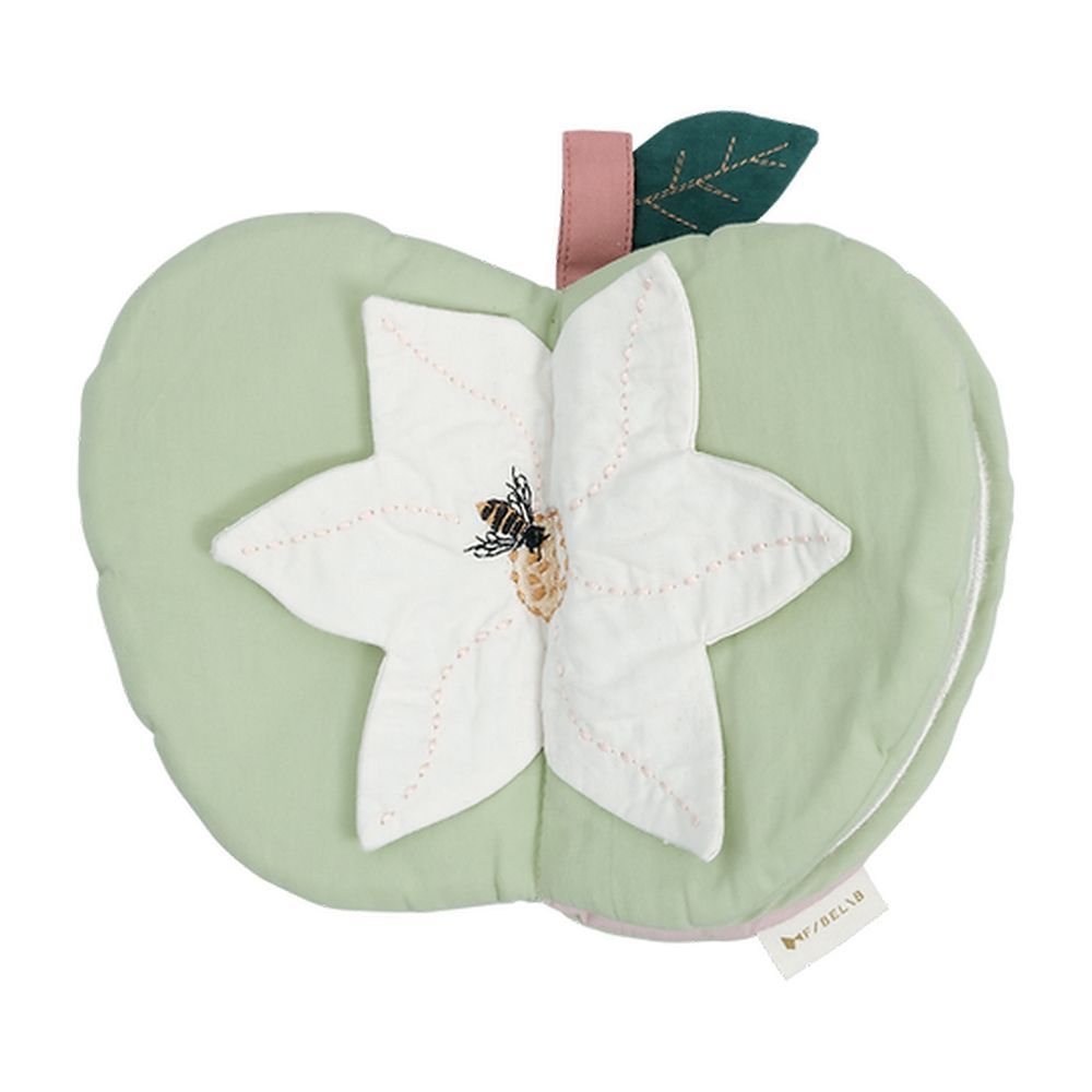 Fabelab - Organic Cotton Soft Baby Book - Green Apple