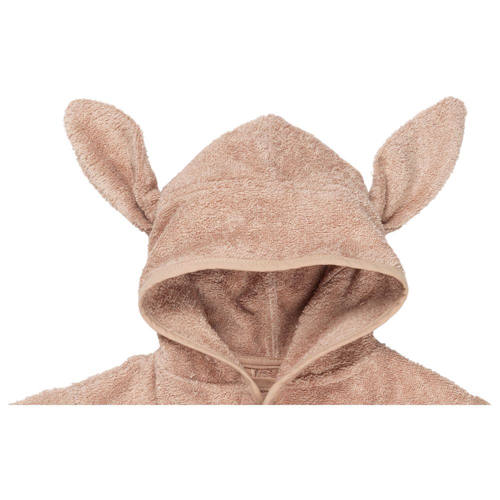 Fabelab - Organic Cotton Bathrobe Junior Bunny - Rose