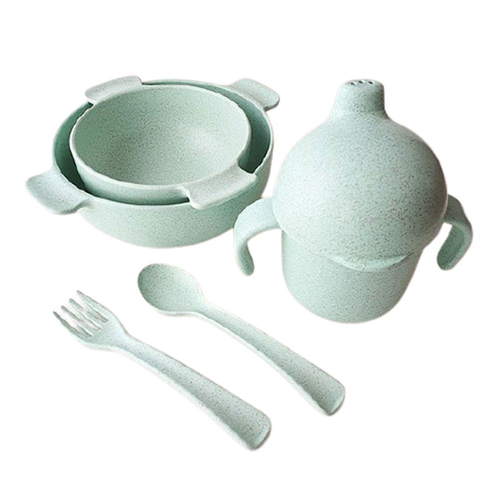 Dove And Dovelet - Wheat Fiber Dinner Set - Sea Green