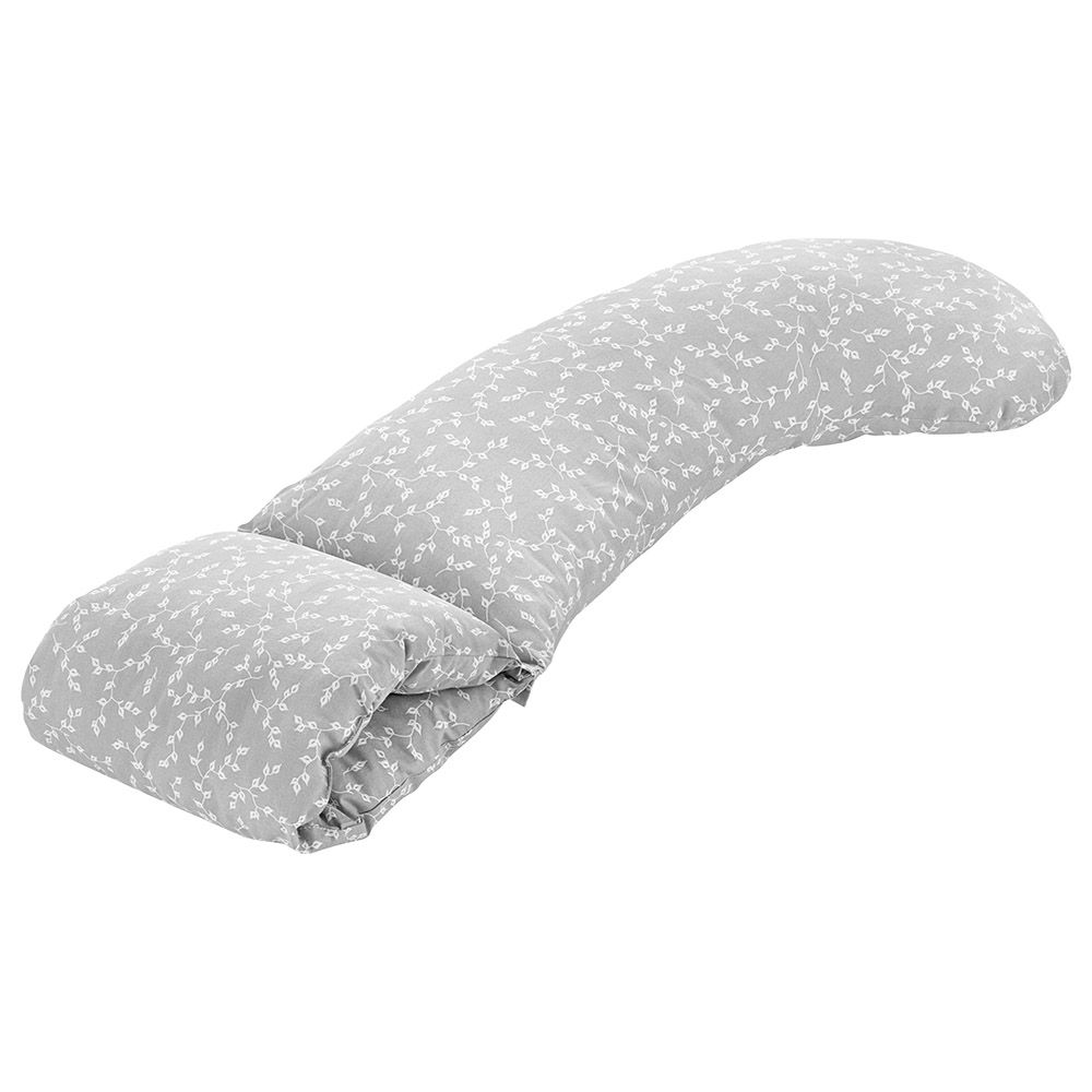 Babyjem - Head Supported Breastfeeding Cushion Flower - Grey