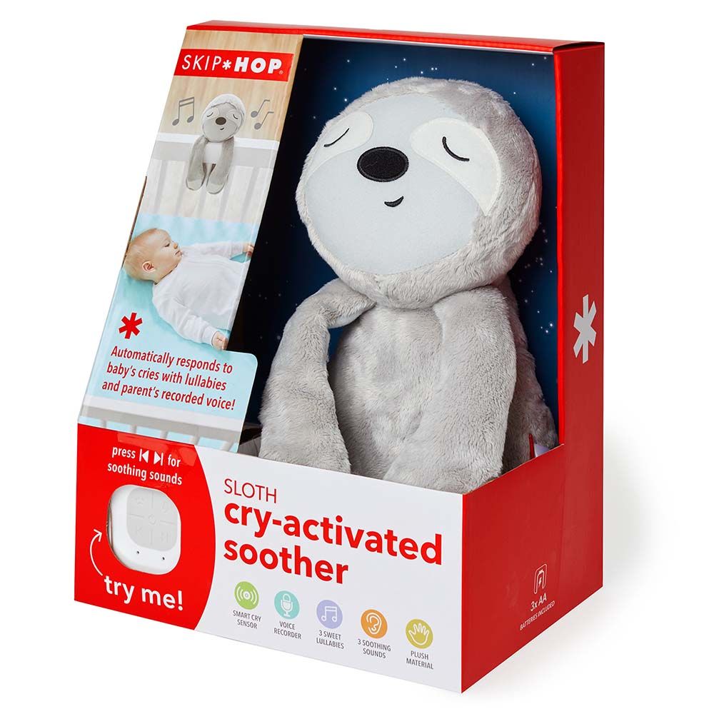 SkipHop - Cry Activated Soother - Grey