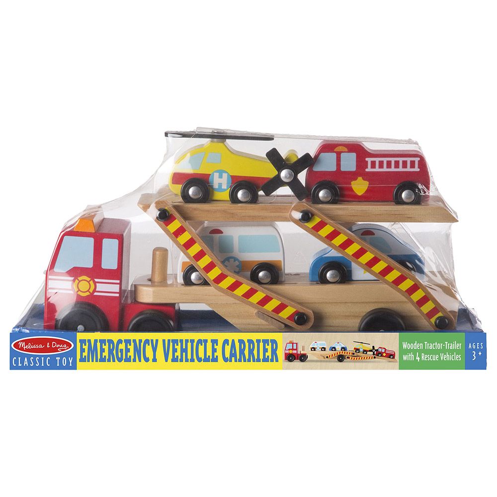 Melissa & Doug - Emergency Vehicle Carrier