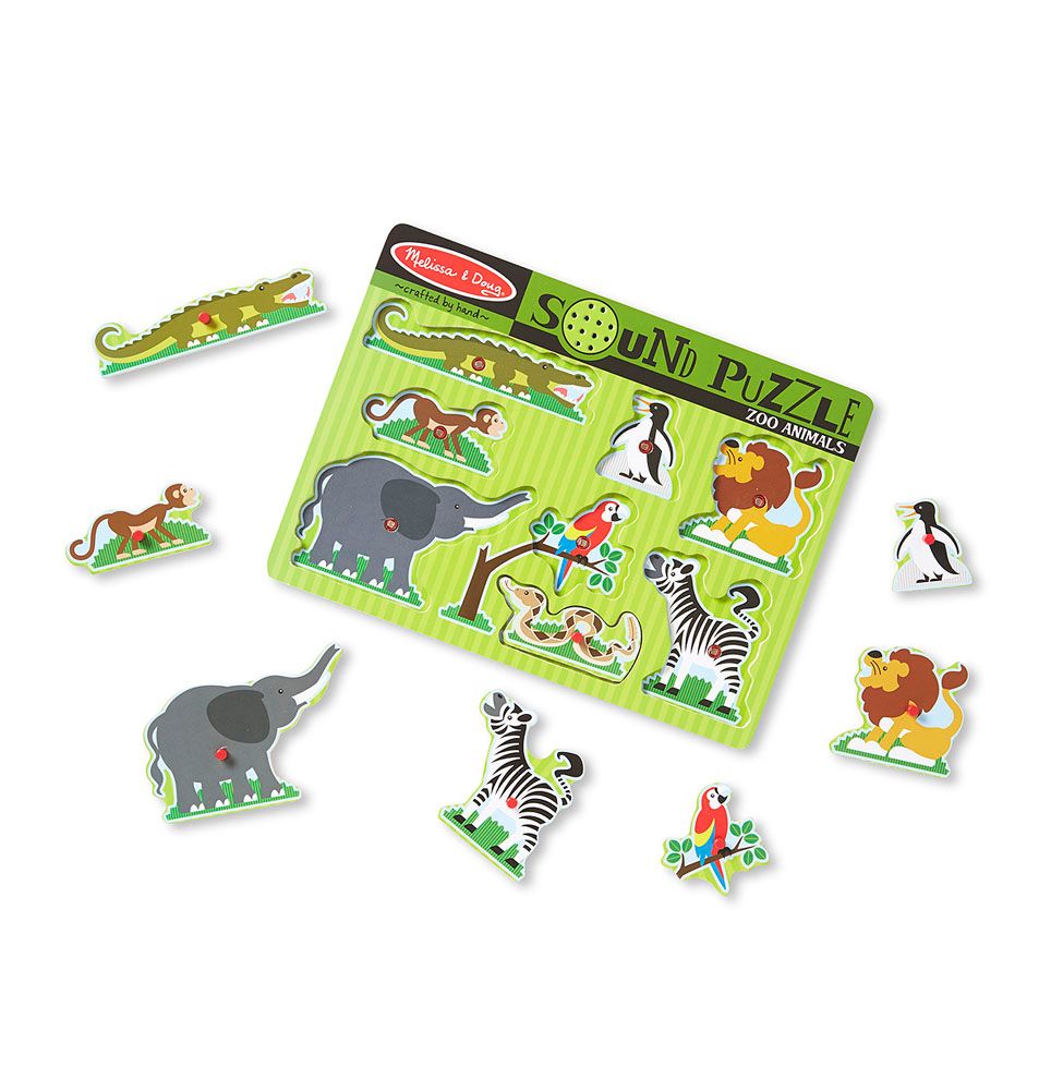 Melissa & Doug Zoo Animals Sound Puzzle