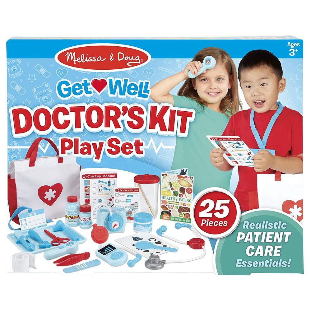 Melissa & Doug - Get Well Doctor's Kit Play Set - 25 pcs