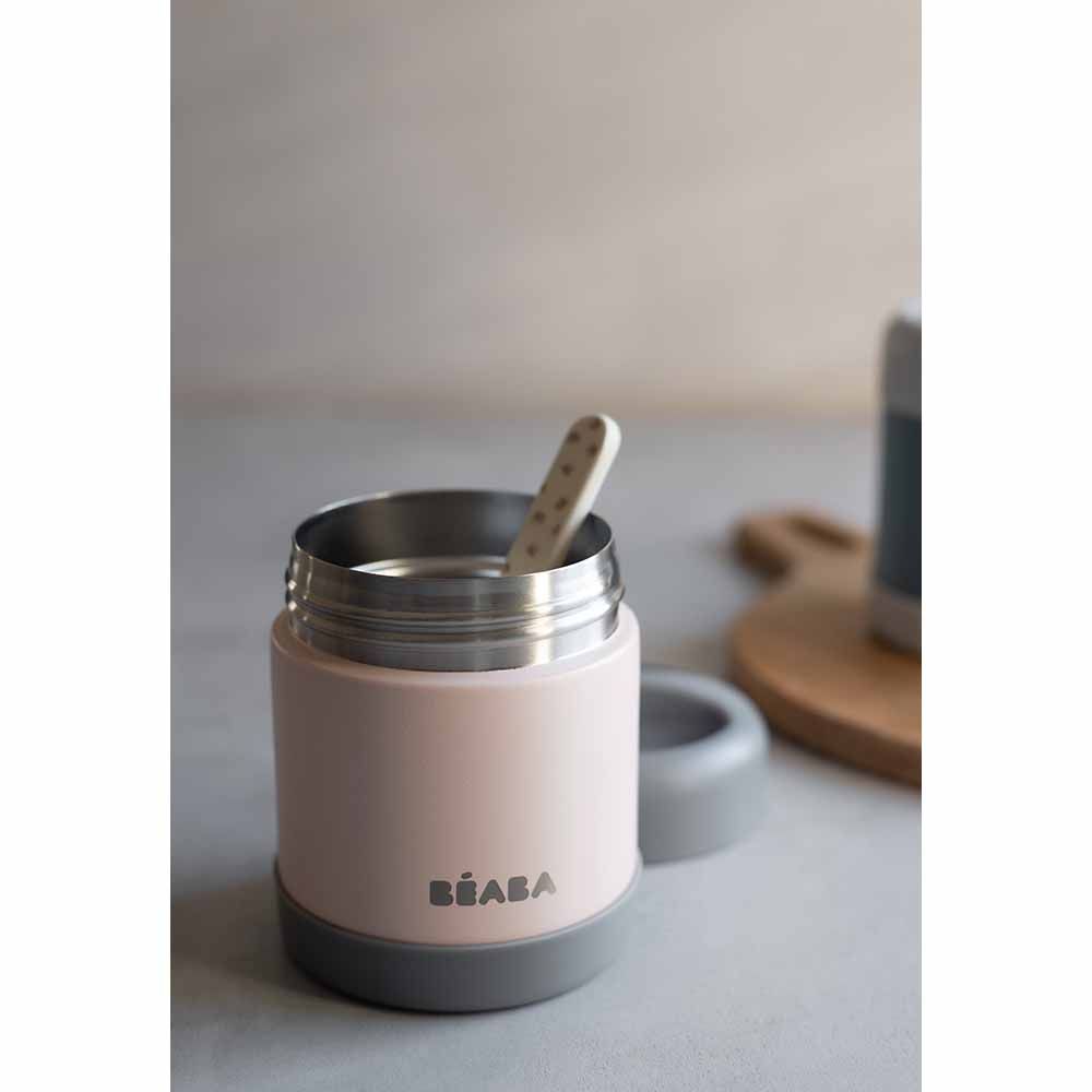 Beaba - Thermo-Portion Food Jar 300ml - Dark Mist/Light Pink