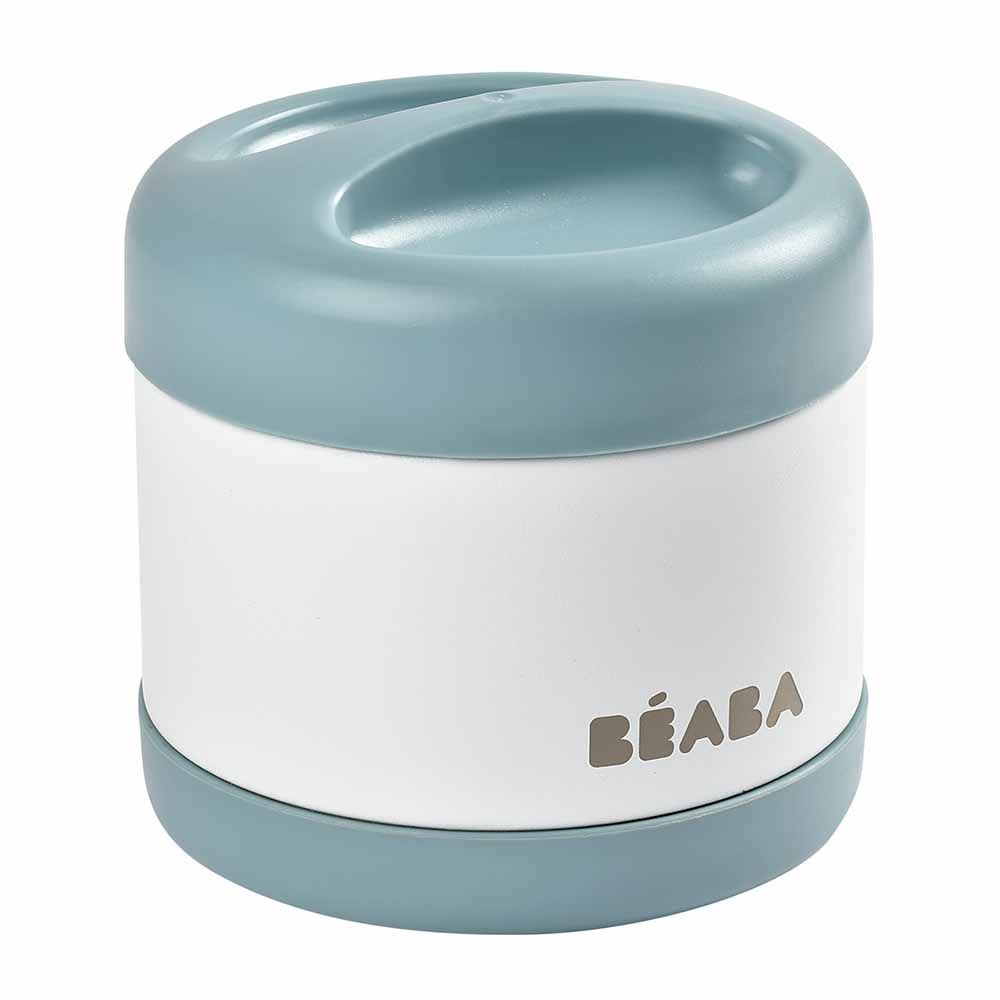 Beaba - Thermo-Portion Food Storage Jar 500ml - Baltic Blue/White