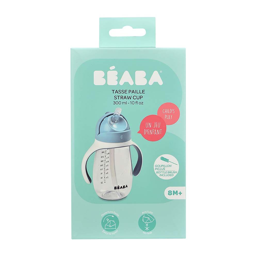 Beaba - Straw Cup - Windy Blue - 300 ml