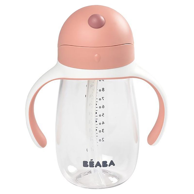 Beaba - Straw Cup - Old Pink - 300 ml