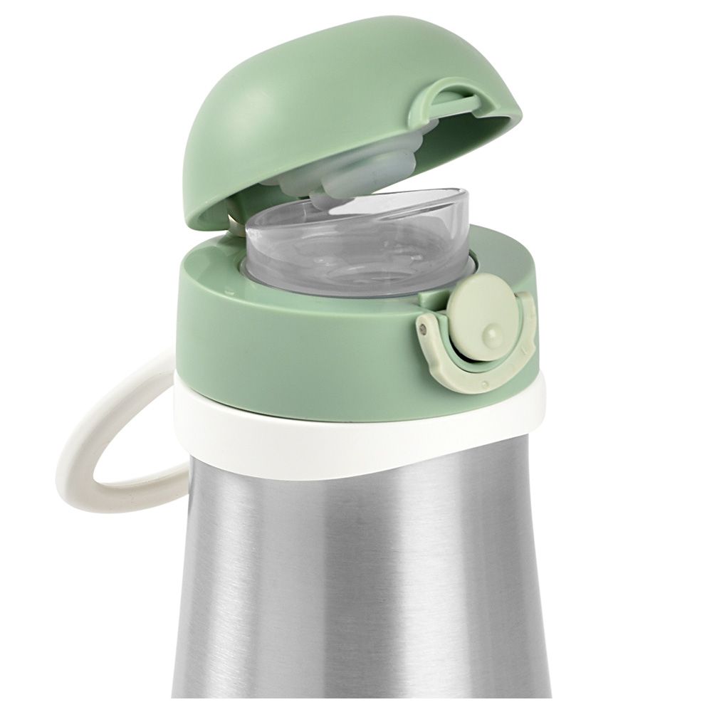 Beaba - Stainless Steel Bottle w/ Handle - 350Ml - Sage