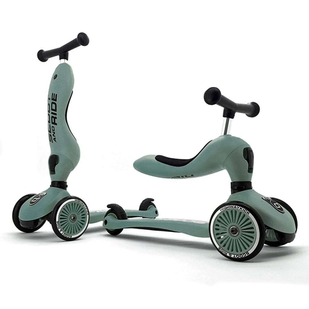 Scoot & Ride - 2-in-1 Scooter Highwaykick 1 - Forest