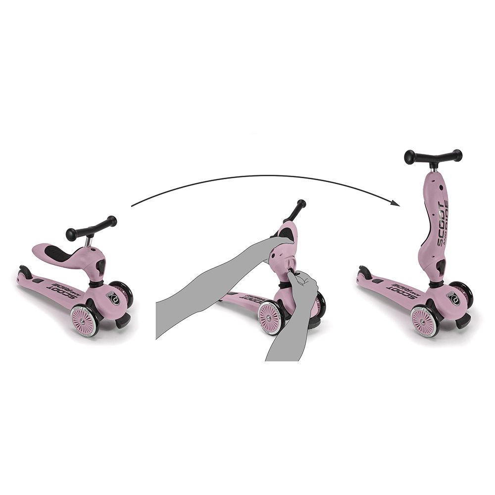 Scoot & Ride - 2-in-1 Scooter Highwaykick 1 - Rose