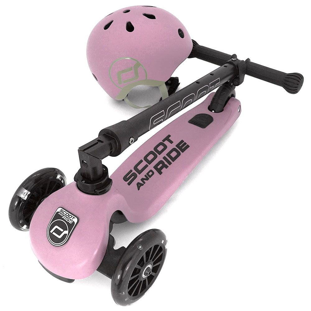 Scoot & Ride - Highwaykick 3 LED - Rose