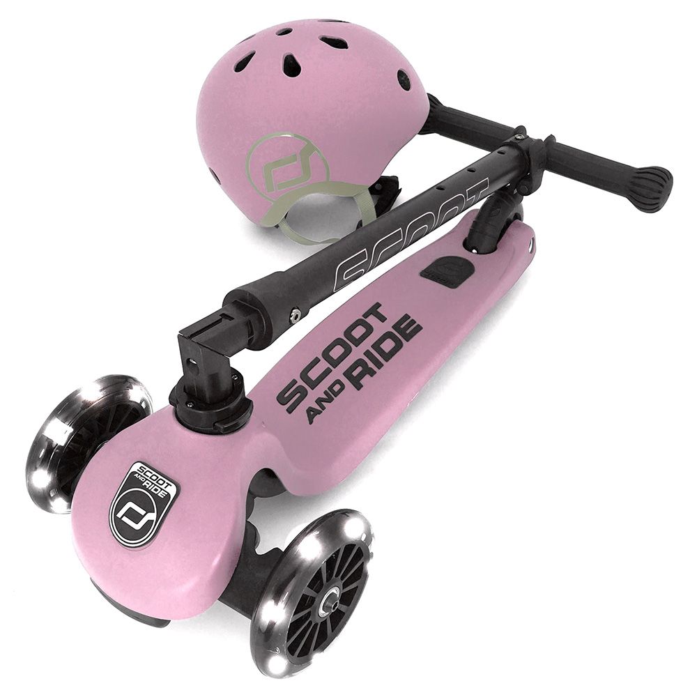 Scoot & Ride - Highwaykick 3 LED - Rose