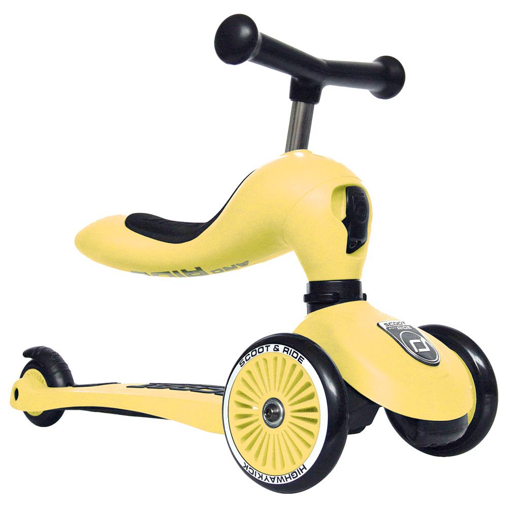 Scoot & Ride - 2-in-1 Scooter Highwaykick 1 - Lemon