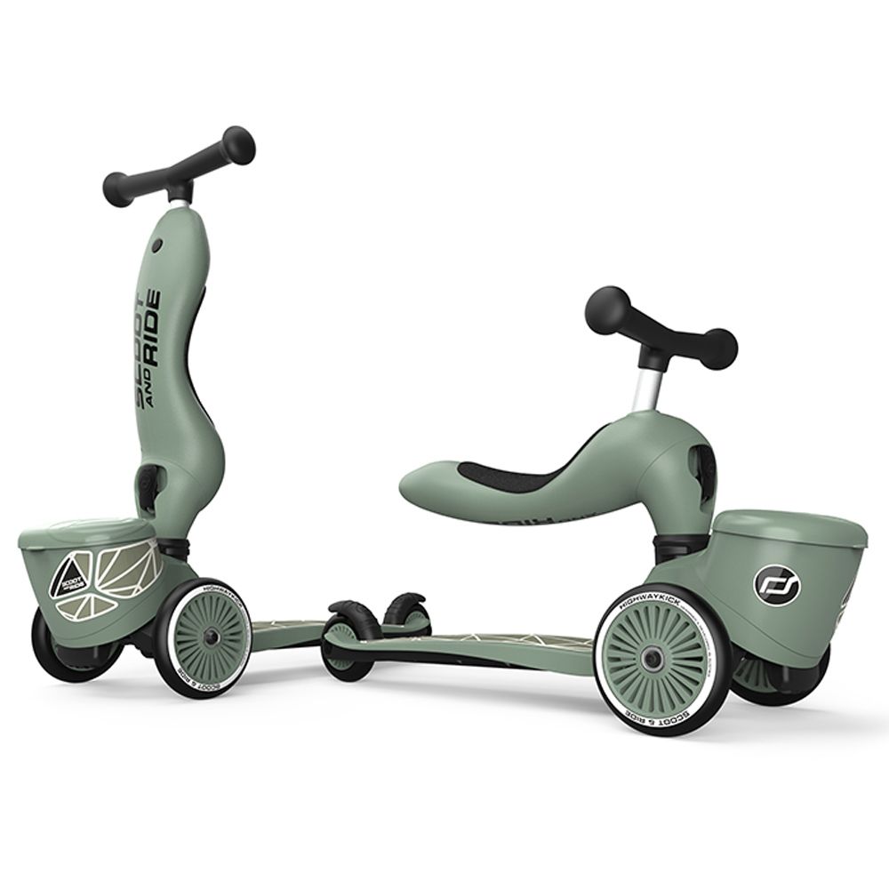 Scoot & Ride - Highwaykick 1 Lifestyle Scooter - Green Lines