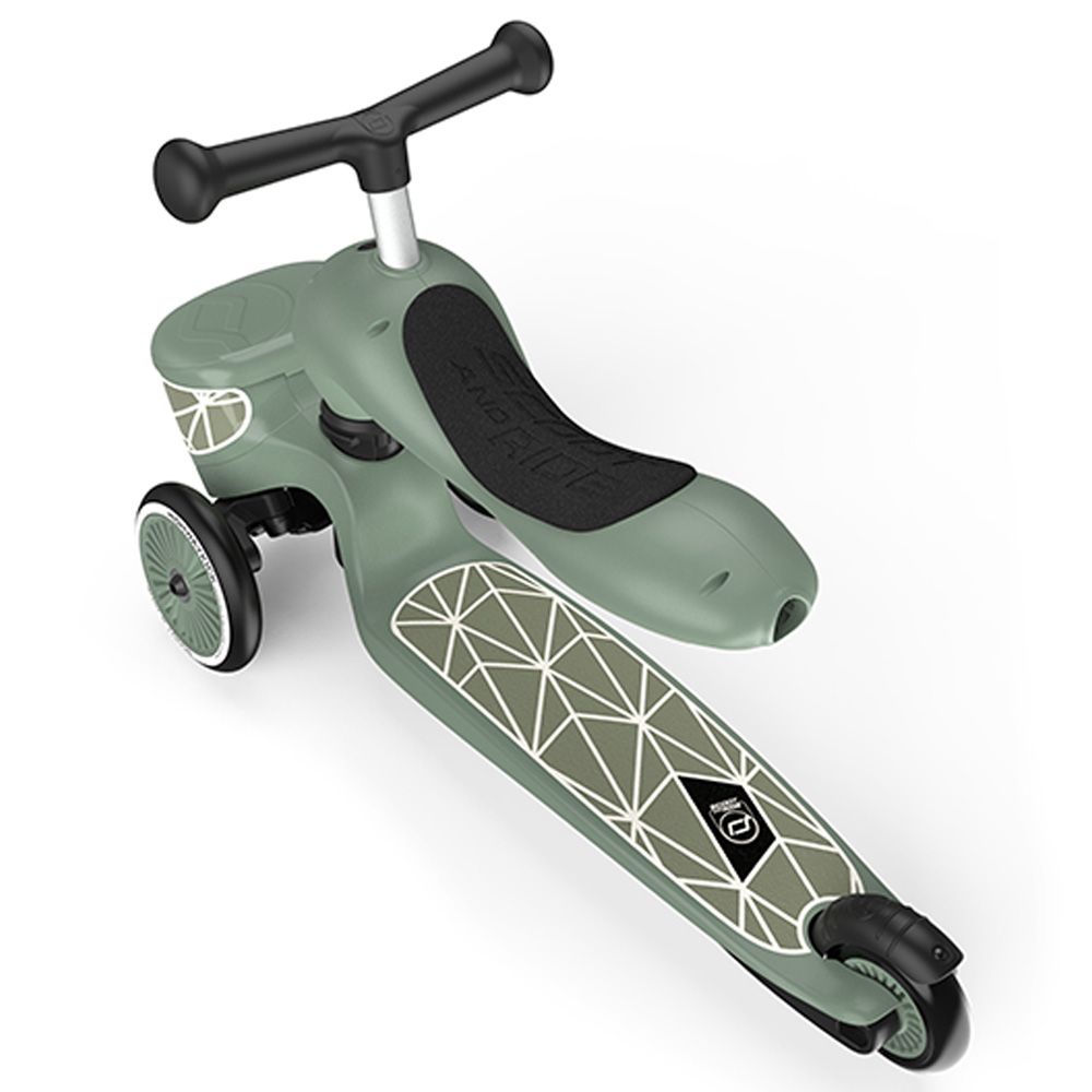 Scoot & Ride - Highwaykick 1 Lifestyle Scooter - Green Lines