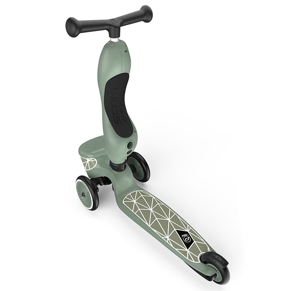 Scoot & Ride - Highwaykick 1 Lifestyle Scooter - Green Lines