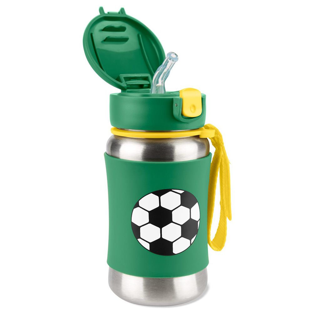 Skiphop - Spark Style Stainless Steel Straw Bottle - Football