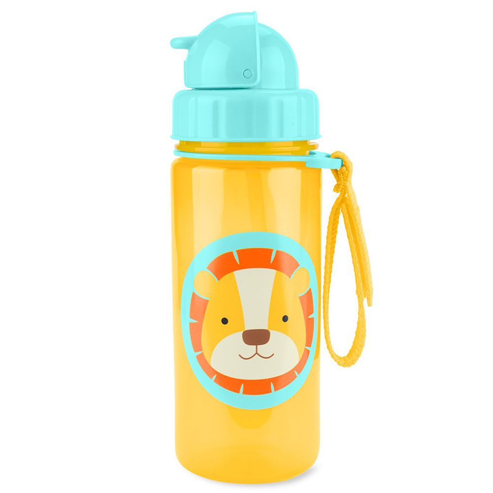 Skiphop - Zoo Straw Bottle 384.5ml - Lion