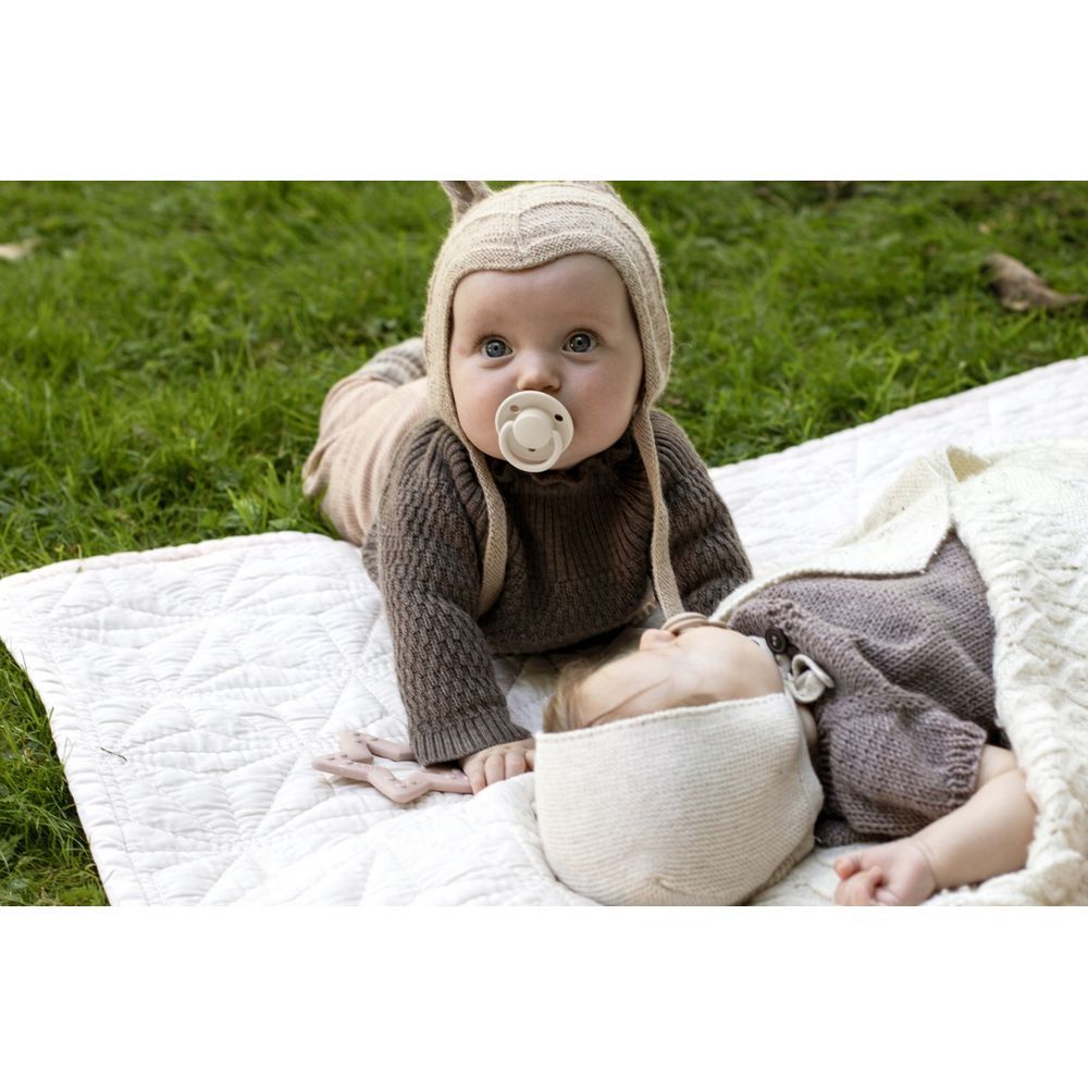 Bibs - De Lux Pacifiers - Pack of 2 - Ivory/Blush