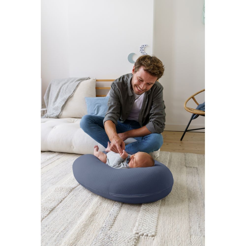 Doomoo - Buddy Nursing Pillow - Tetra Jersey Blue