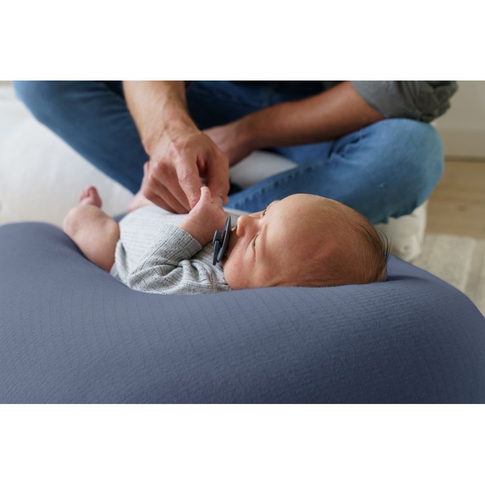 Doomoo - Buddy Nursing Pillow - Tetra Jersey Blue