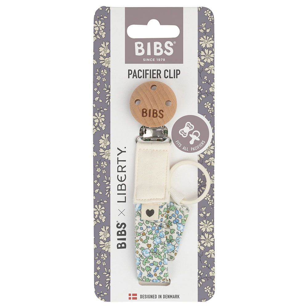 Bibs - Liberty Pacifier Clip Eloise - Ivory