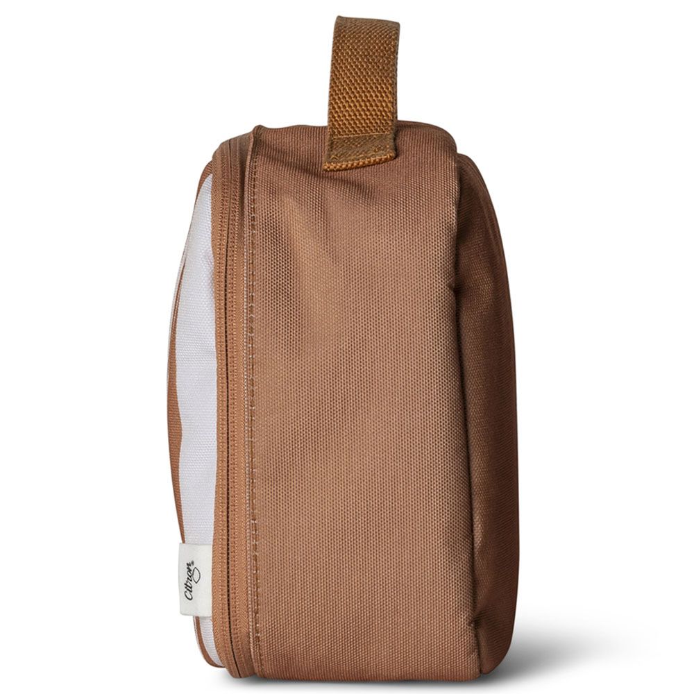 Citron - Insulated Square Lunchbag - Caramel