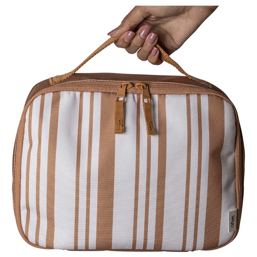 Citron - Insulated Square Lunchbag - Caramel