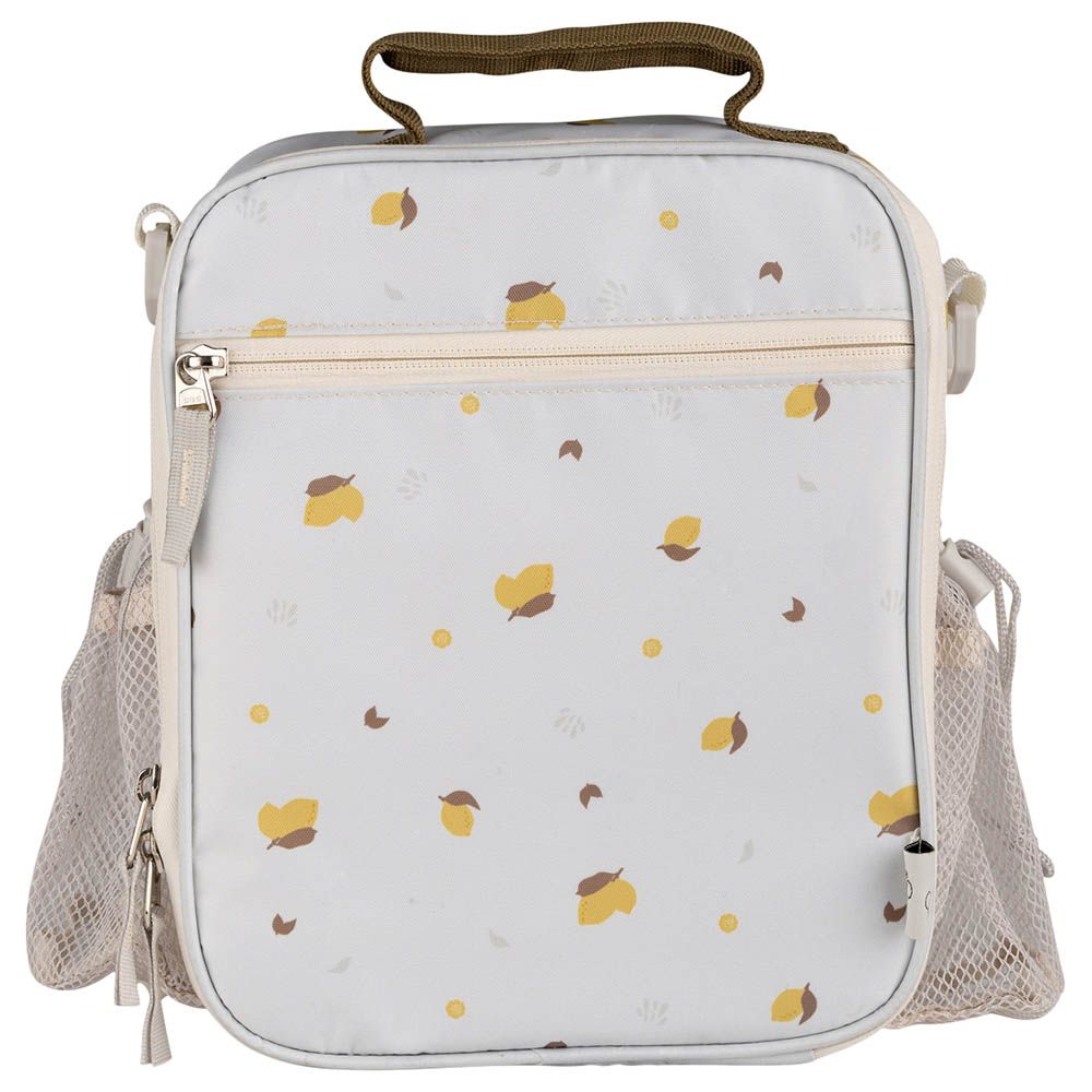 Citron - Insulated Lunch bag Backpack - White - 10.4 Inch