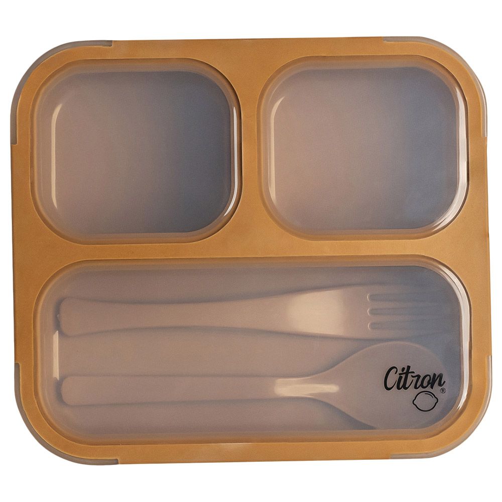 Citron - Lunchbox w/ Fork & Spoon - Caramel