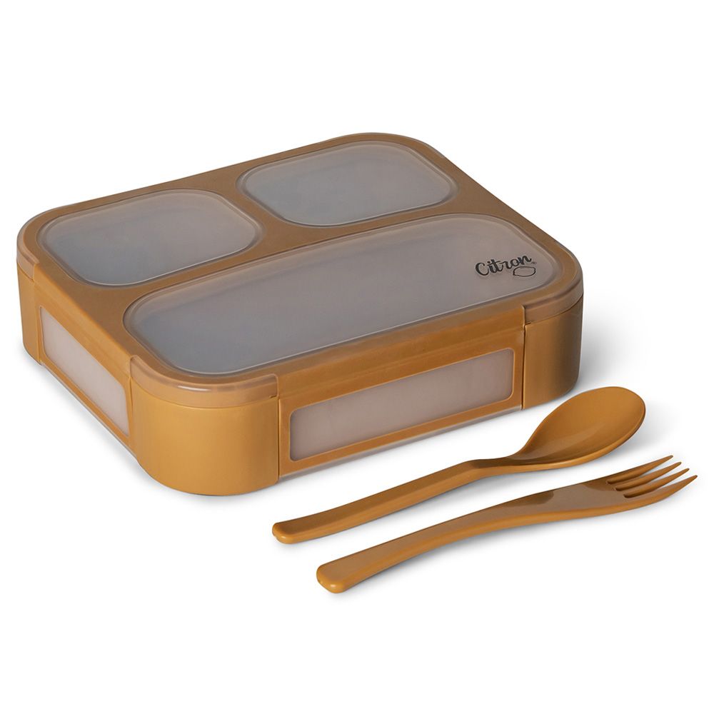 Citron - Lunchbox w/ Fork & Spoon - Caramel