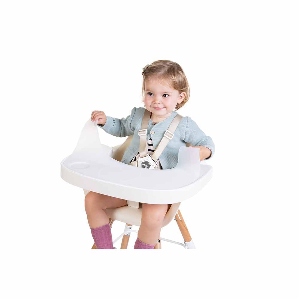 Childhome - Evolu Tray ABS + Silicone Placemat - White