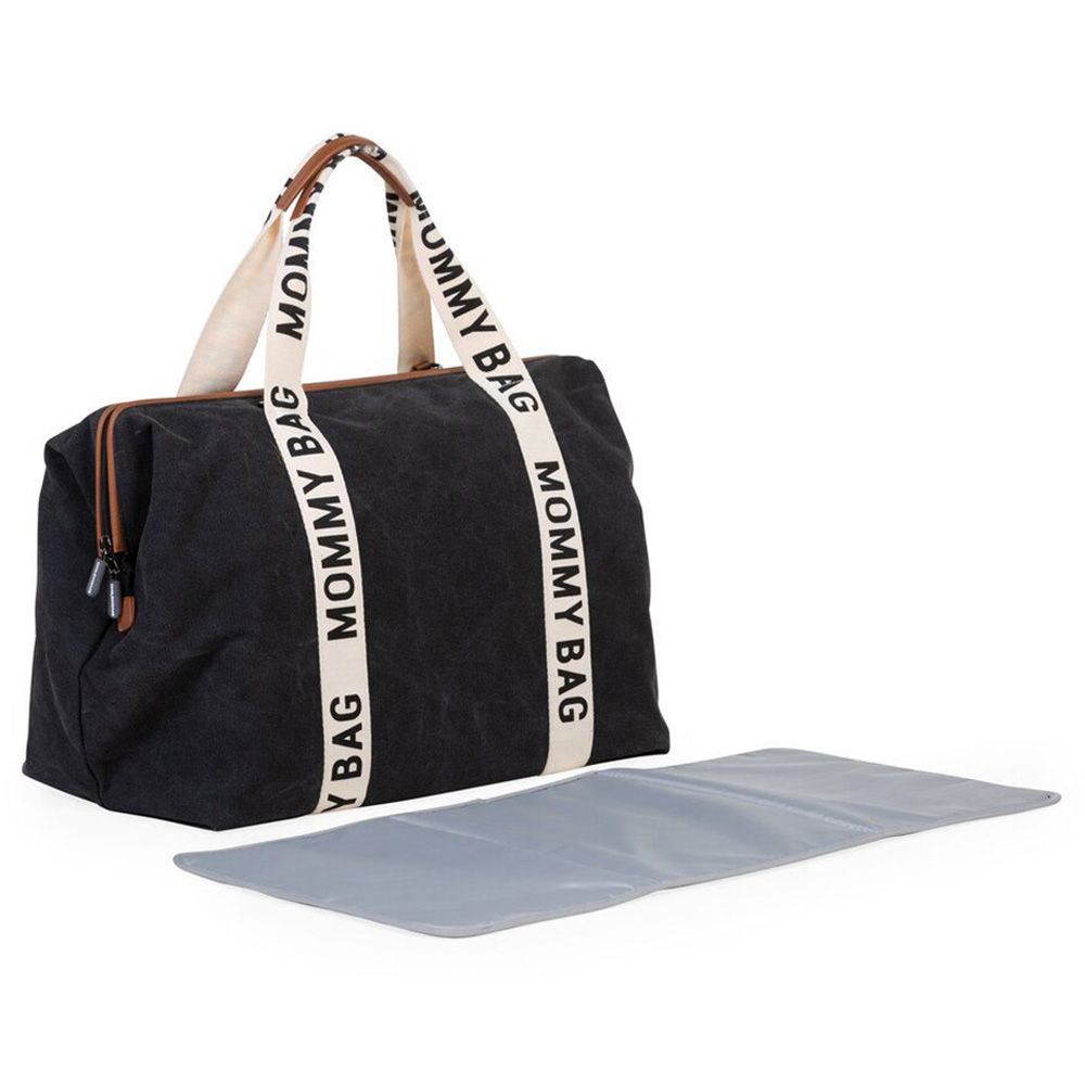 Childhome - Mommy Bag Signature Canvas - Black